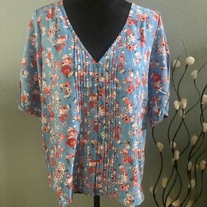 Lucky Brand NWT Button Down Blouse Sz M